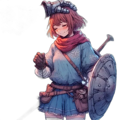 sword, weapon, staff, hat, fantasy art, concept art, watercolor, anime transparent PNG cut-out