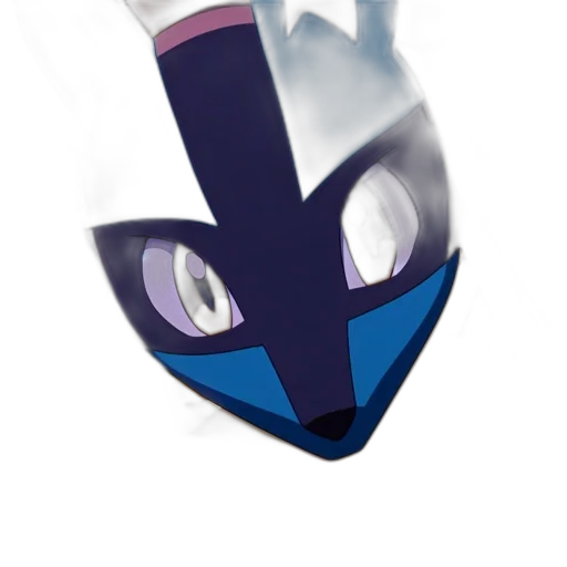 mask, creature, robot, face, vaporwave, concept art, 3d render, anime transparent PNG cut-out