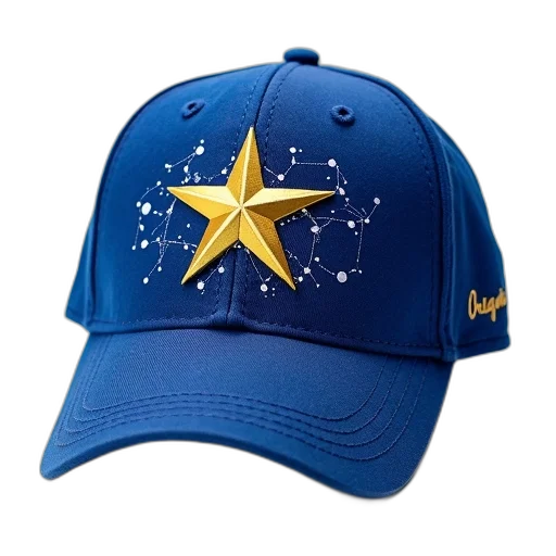 hat, crown, staff, blue, baseball, cap, star, constellation transparent PNG cut-out