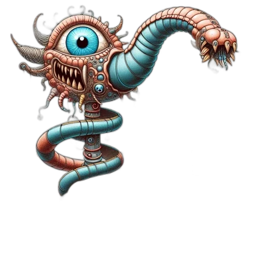 creature, staff, dragon, weapon, concept art, fantasy art, pixel art, 3d render transparent PNG cut-out