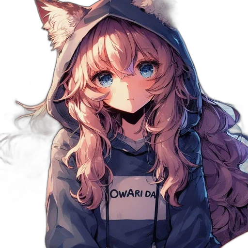 jacket, hat, animal, face, anime, pixel art, fantasy art, watercolor transparent PNG cut-out
