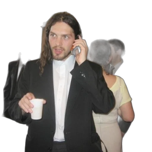 staff, jacket, creature, dress, man, suit, talks, his transparent PNG cut-out