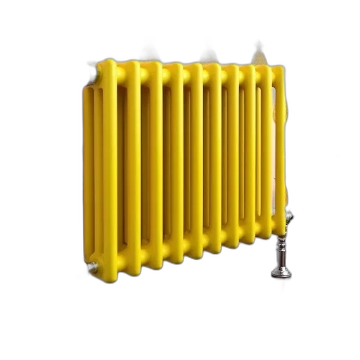 furniture, staff, weapon, 3d render, yellow, radiator, modern, design transparent PNG cut-out
