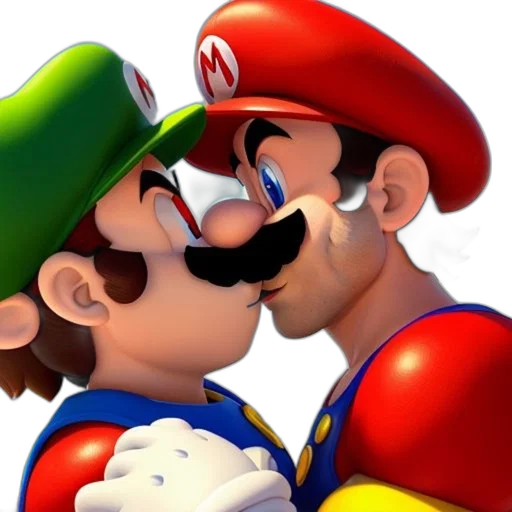 mask, face, hat, 3d render, concept art, photorealistic, mario, luigi transparent PNG cut-out