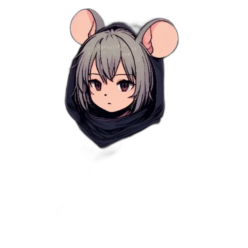 mask, animal, creature, hat, anime, pixel art, 3d render, cartoon transparent PNG cut-out