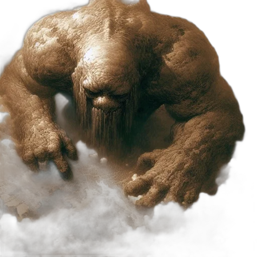 creature, animal, concept art, fantasy art, photorealistic, 3d render, old, massive transparent PNG cut-out