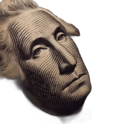mask, face, crown, hair, 3d render, photorealistic, image, shows transparent PNG cut-out