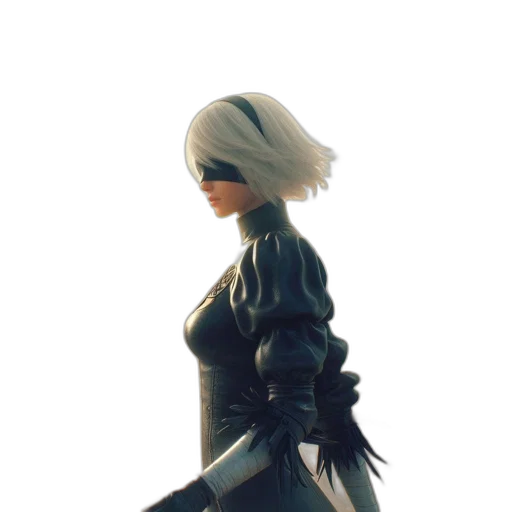 jacket, weapon, mask, dress, concept art, 3d render, pixel art, fantasy art transparent PNG cut-out
