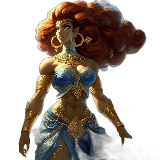 dress, crown, fantasy art, concept art, comic book art, pixel art, golden, blue transparent PNG cut-out