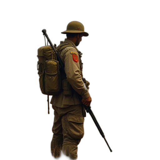 staff, weapon, jacket, hat, concept art, 3d render, photorealistic, pixel art transparent PNG cut-out
