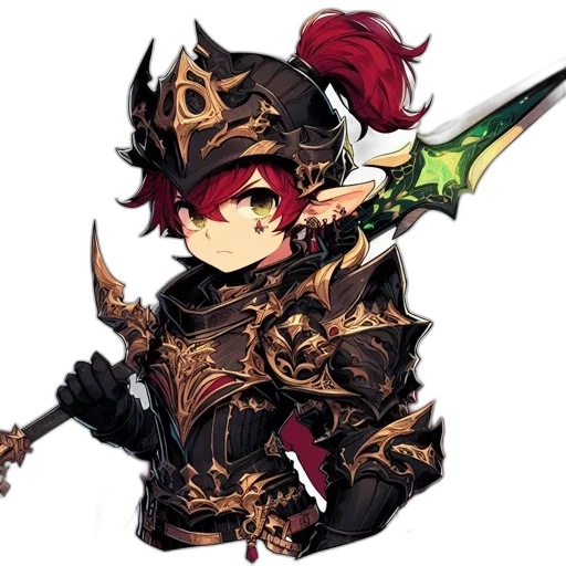 weapon, staff, sword, dragon, fantasy art, concept art, pixel art, anime transparent PNG cut-out