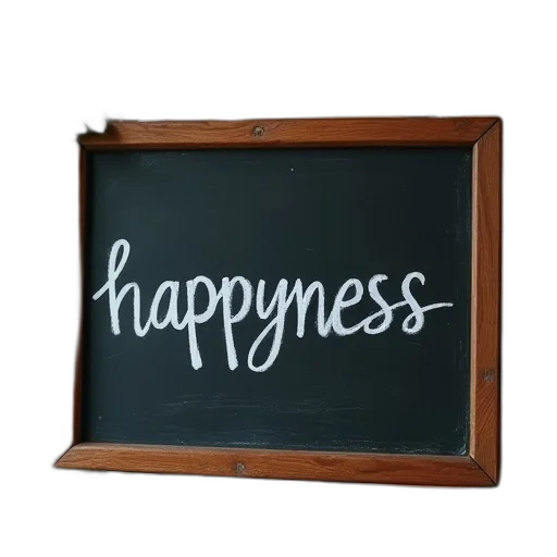 blackboard, hanging, sign, happyness transparent PNG cut-out