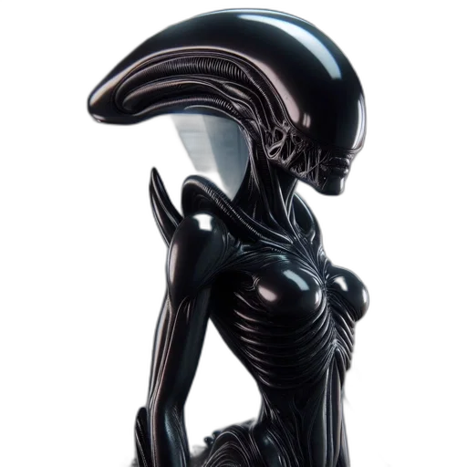 creature, dress, robot, concept art, 3d render, comic book art, fantasy art, outer space transparent PNG cut-out