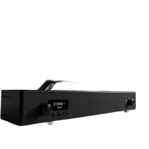 3d render, black, modern, home, theater, system, flat, screen transparent PNG cut-out