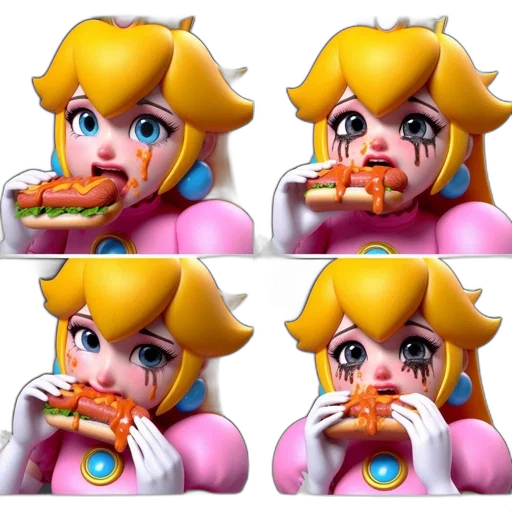 food, face, concept art, 3d render, pixel art, vaporwave, pastel, colorful transparent PNG cut-out