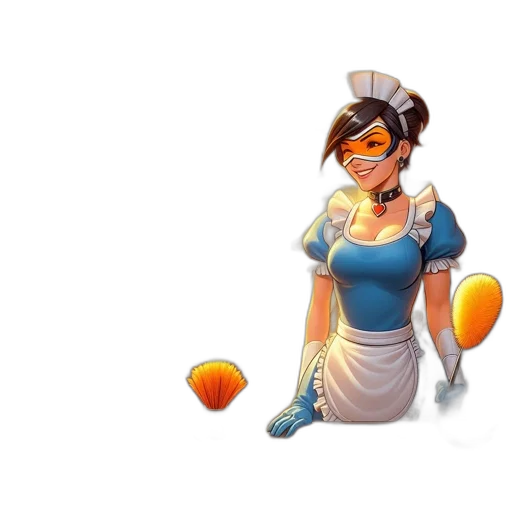 staff, dress, crown, concept art, fantasy art, pixel art, 3d render, female transparent PNG cut-out