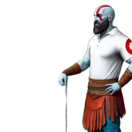staff, mask, sword, concept art, fantasy art, 3d render, comic book art, individual transparent PNG cut-out