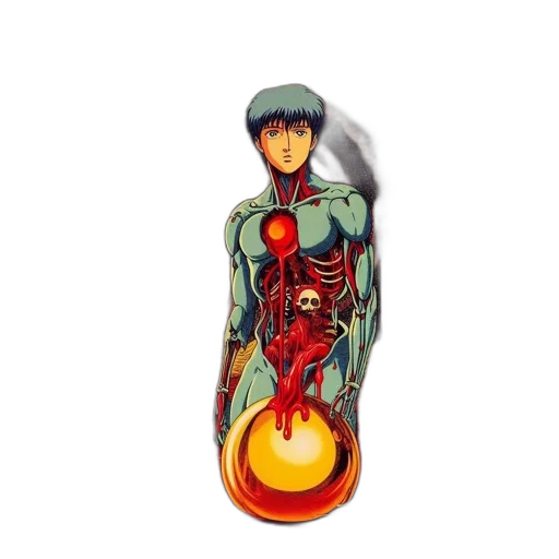comic book art, concept art, fantasy art, 3d render, outer space, young, male, blue transparent PNG cut-out
