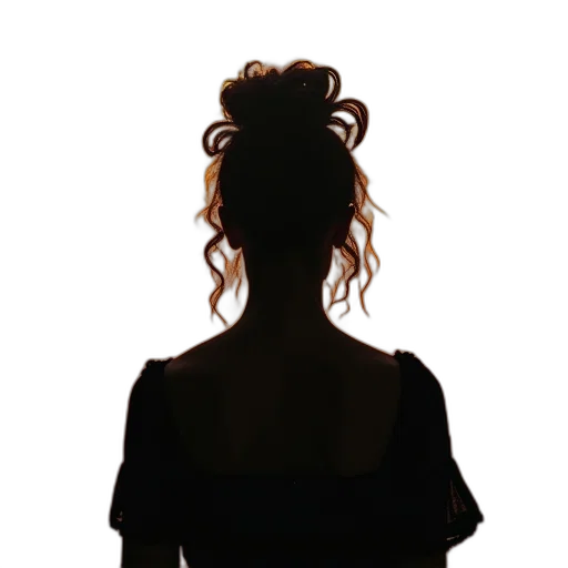 dress, hair, staff, face transparent PNG cut-out