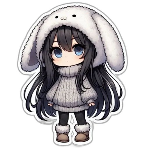 hat, animal, creature, jacket, pixel art, anime, cartoon, fantasy art transparent PNG cut-out