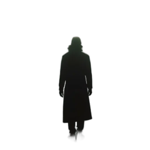 jacket, hat, staff, dress transparent PNG cut-out