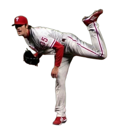 photorealistic, baseball, player, red transparent PNG cut-out