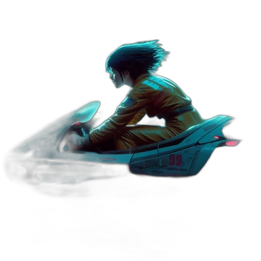 robot, car, creature, jacket, concept art, comic book art, fantasy art, cyberpunk transparent PNG cut-out