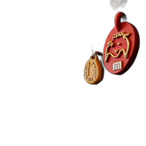 jewelry, staff, 3d render, red transparent PNG cut-out