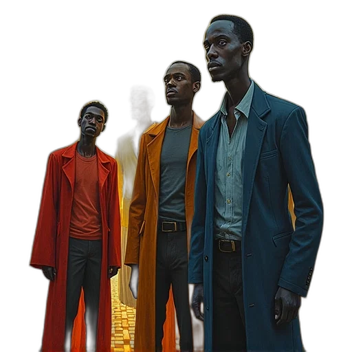 jacket, concept art, comic book art, 3d render transparent PNG cut-out