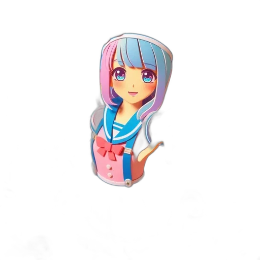 dress, staff, jewelry, bottle, 3d render, anime, cartoon, concept art transparent PNG cut-out