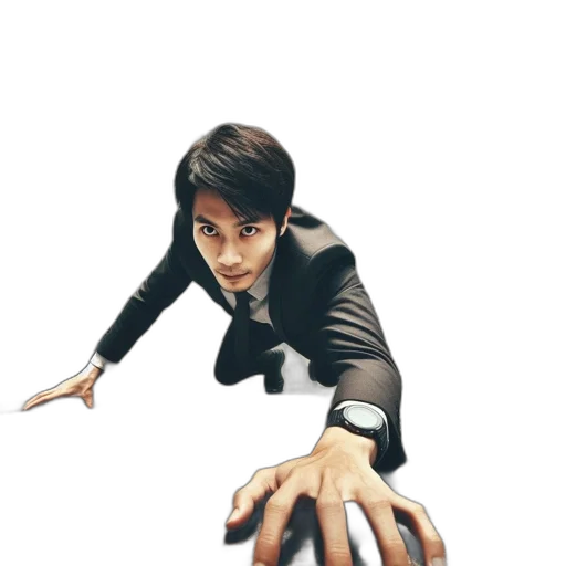 staff, creature, concept art, photorealistic, 3d render, man, suit, balances transparent PNG cut-out