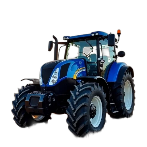 new, holland, agriculture, tractors, t7045t transparent PNG cut-out