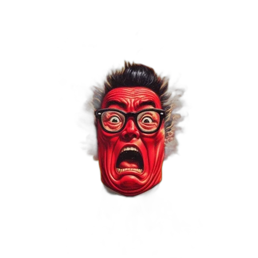 mask, face, creature, animal, 3d render, concept art, photorealistic, pixel art transparent PNG cut-out