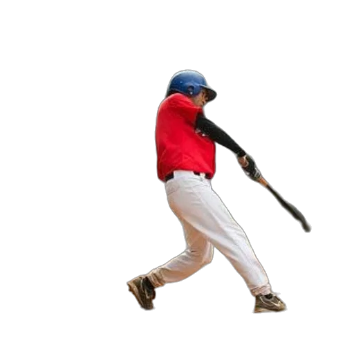 weapon, staff, animal, hair, baseball, player, red, jersey transparent PNG cut-out