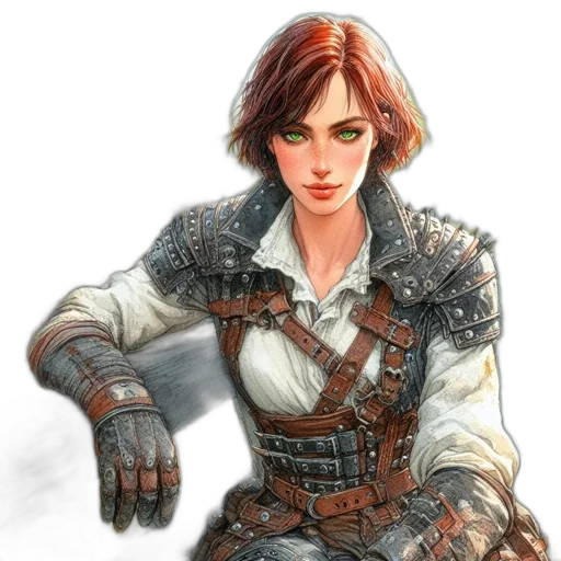 jacket, weapon, sword, staff, fantasy art, concept art, comic book art, photorealistic transparent PNG cut-out