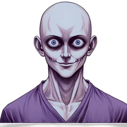 face, mask, creature, staff, concept art, comic book art, fantasy art, cartoon transparent PNG cut-out