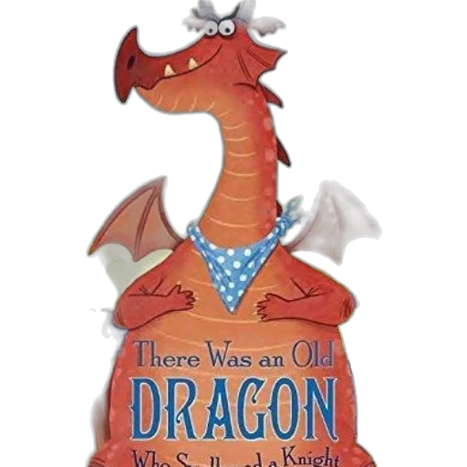 dragon, whimsical, children, book, cover, featuring, large, blue transparent PNG cut-out