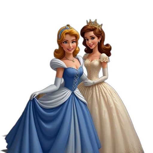 dress, crown, jewelry, 3d render, photorealistic, concept art, fantasy art, snow transparent PNG cut-out
