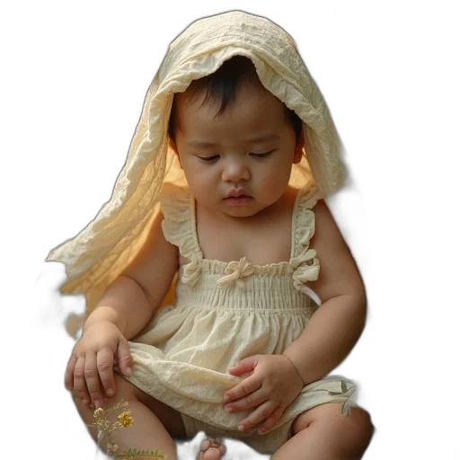 dress, hat, face, crown transparent PNG cut-out