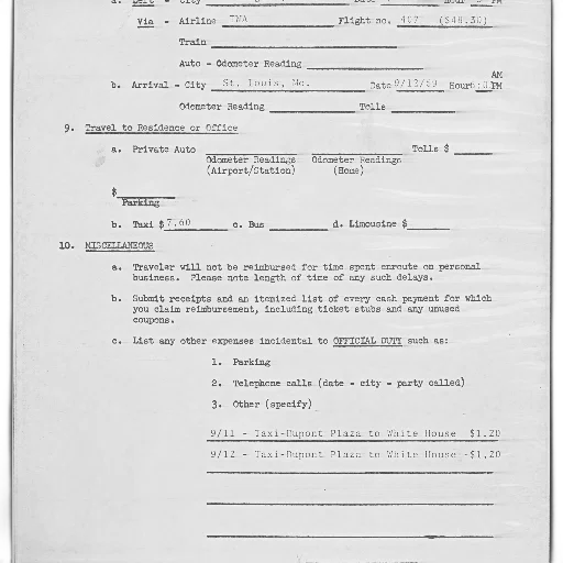 document, various, fields, filled, out, including, travel, details transparent PNG cut-out