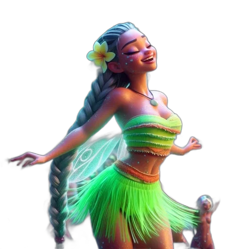 dress, concept art, fantasy art, pixel art, 3d render, green, pastel, neon transparent PNG cut-out