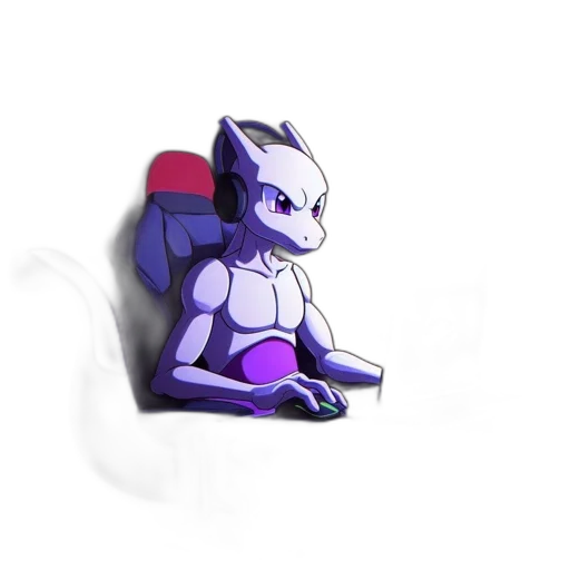 robot, dragon, creature, animal, 3d render, concept art, pixel art, vaporwave transparent PNG cut-out