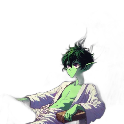 dragon, staff, creature, fantasy art, concept art, pixel art, watercolor, green transparent PNG cut-out