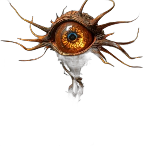 jewelry, mask, creature, staff, concept art, fantasy art, 3d render, photorealistic transparent PNG cut-out