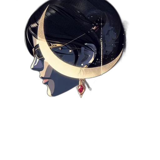 mask, hat, crown, jewelry, concept art, fantasy art, anime, 3d render transparent PNG cut-out