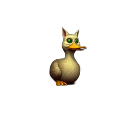 animal, creature, staff, mask, 3d render, pixel art, concept art, animated transparent PNG cut-out