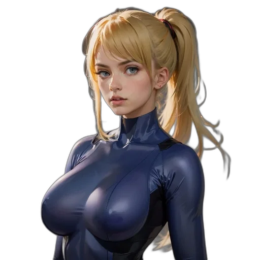 robot, dress, face, jacket, comic book art, concept art, anime, fantasy art transparent PNG cut-out