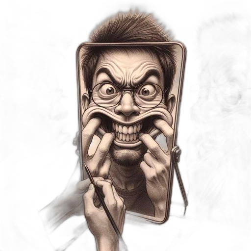 face, mask, creature, staff, concept art, pencil sketch, comic book art, cartoon transparent PNG cut-out