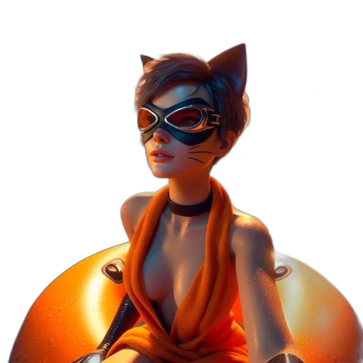mask, robot, 3d render, concept art, comic book art, fantasy art, person, animated transparent PNG cut-out