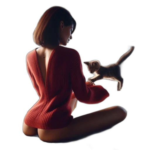 dress, animal, creature, concept art, photorealistic, 3d render, fantasy art, neon lights transparent PNG cut-out